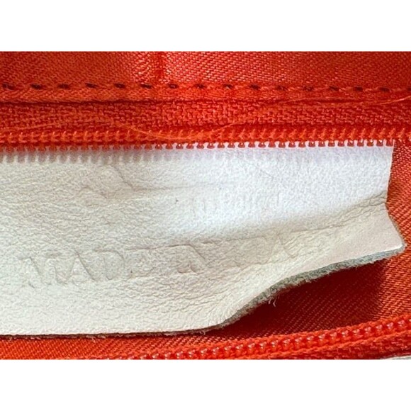 Michael Rome Designs Leather Hand Bag Women's White Snakeskin Print Large Clutch - Picture 8 of 16